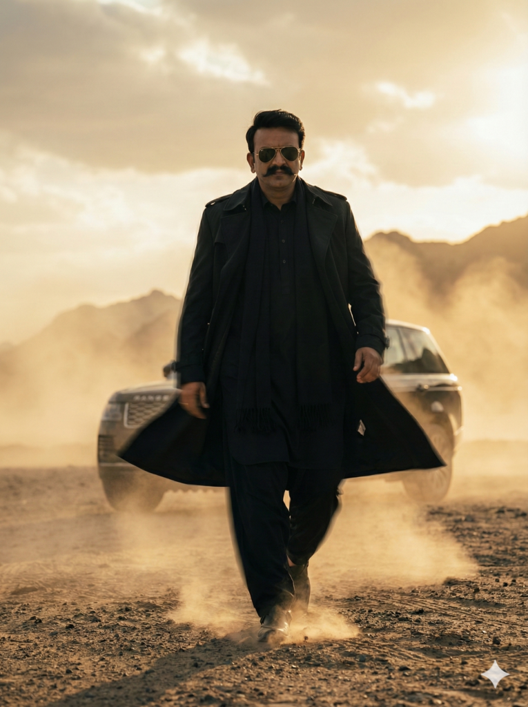 heroic cinematic entry shot