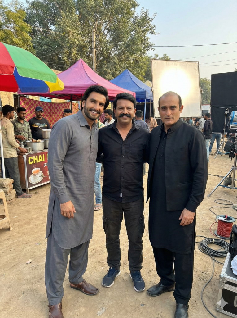 ranveer singh & akshaye khanna bts portrait